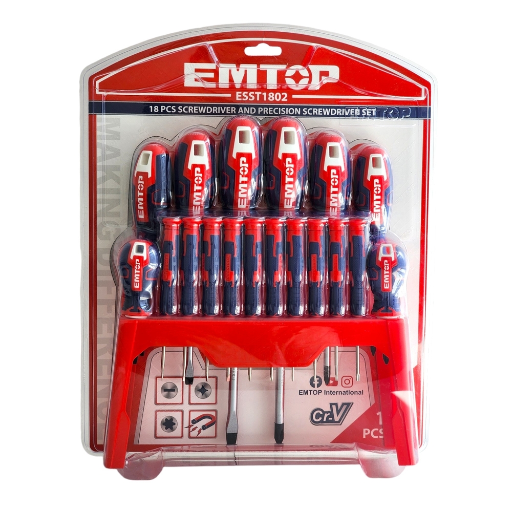 PACK 18 DESTORNILLADORES ESST1802 EMTOP - 1