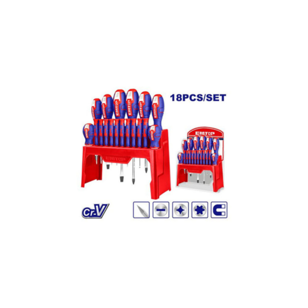 PACK 18 DESTORNILLADORES ESST1802 EMTOP - 3