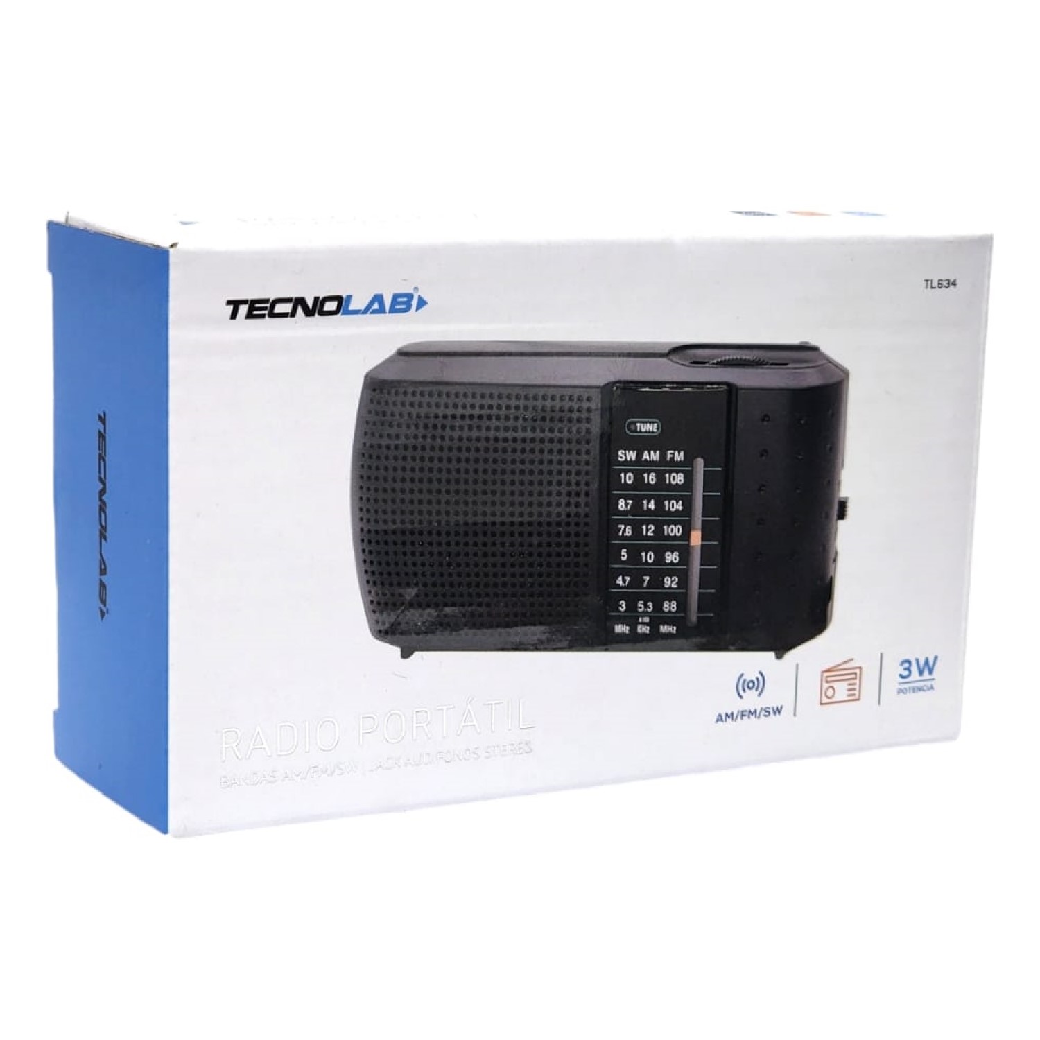 RADIO TECNOLAB TL634 PORTÁTIL BOLSILLO AM/FM/SW - 6