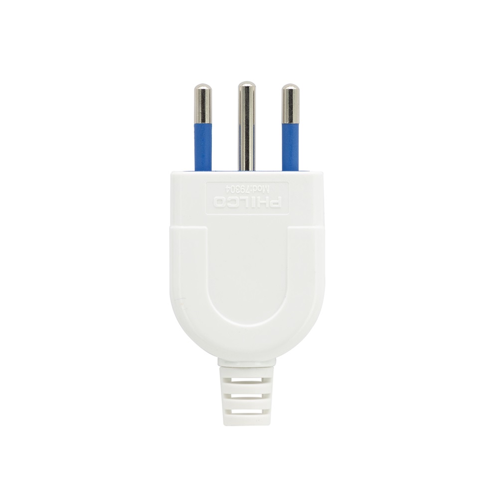ENCHUFE PHILCO 79304 BLANCO MACHO VERTICAL 2P+T 2500W - 1