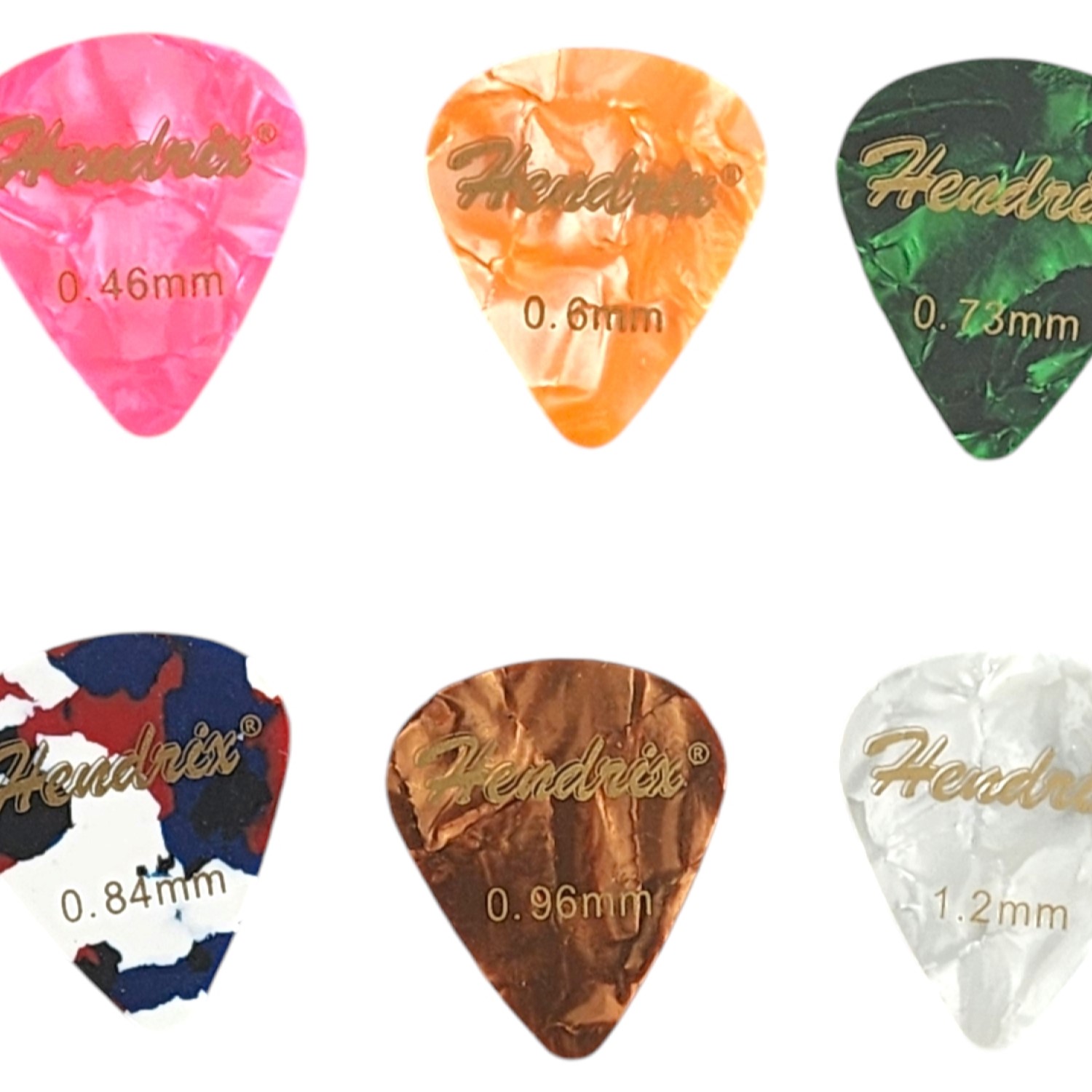 SET DE 600 UÑETAS PARA GUITARRAS HX0040 HENDRIX - 6
