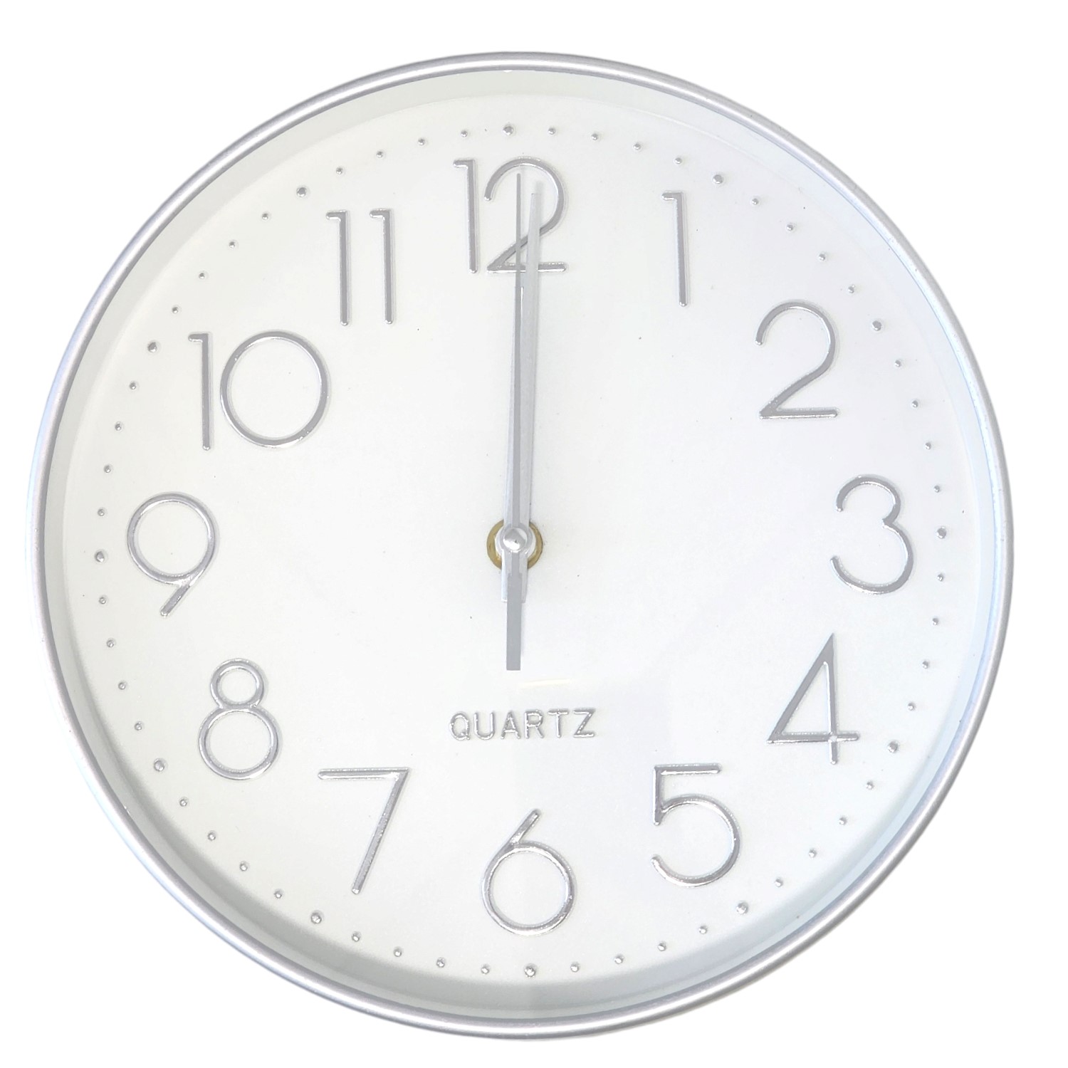 RELOJ DE PARED DECORATIVO 25CM PLATA DBG1660 - 1