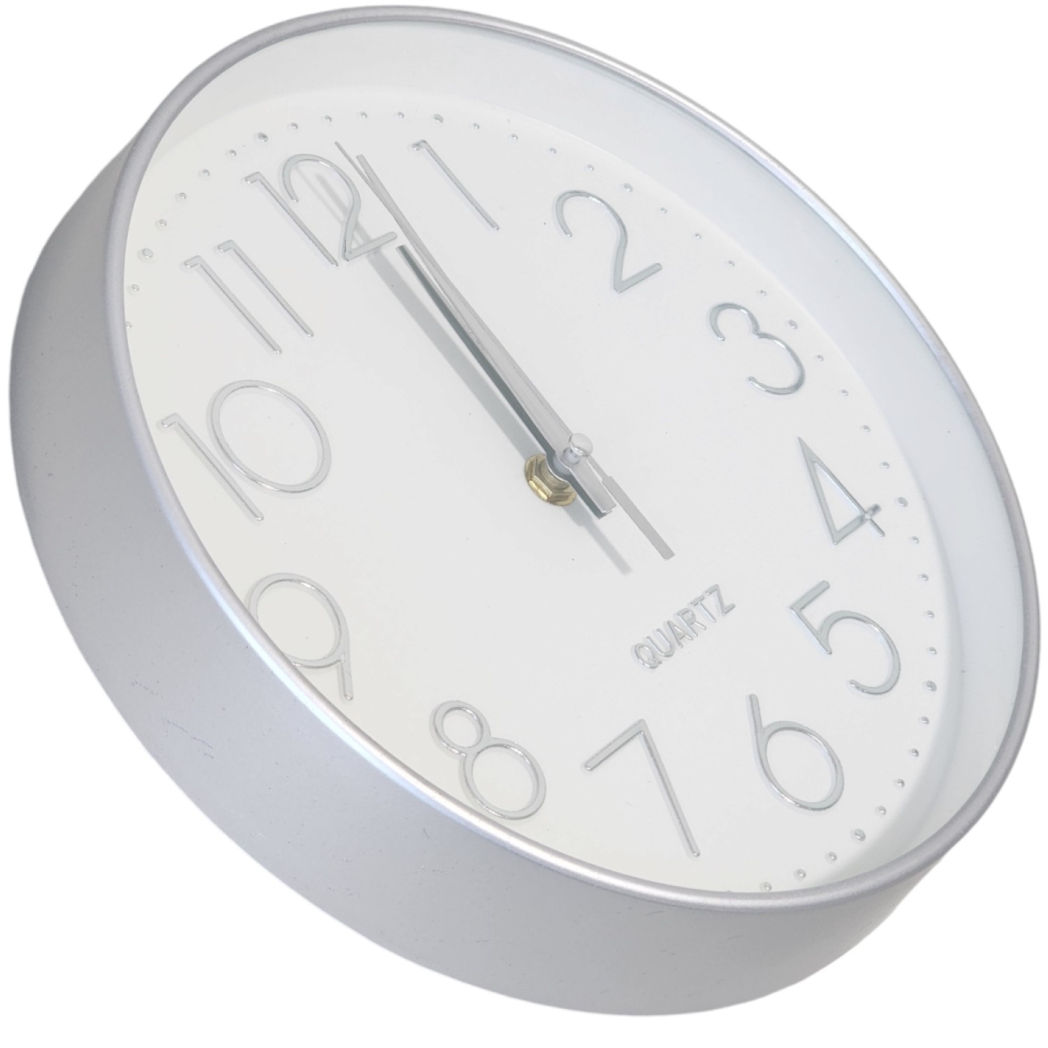 RELOJ DE PARED DECORATIVO 25CM PLATA DBG1660 - 2