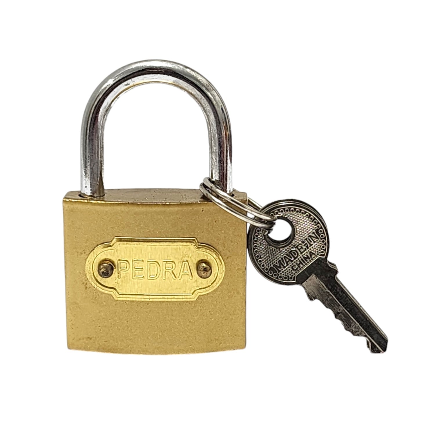 CANDADO SEGURIDAD DBG1516 DORADO PEDRA 38MM - 1
