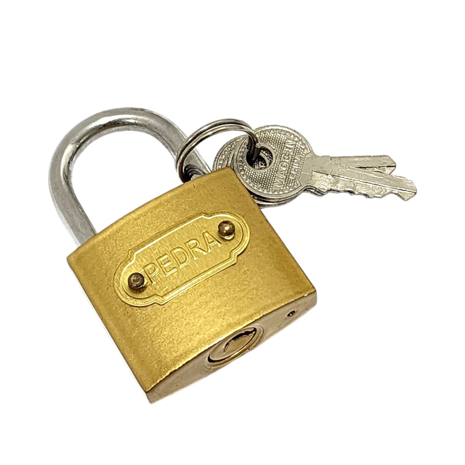 CANDADO SEGURIDAD DBG1516 DORADO PEDRA 38MM - 2