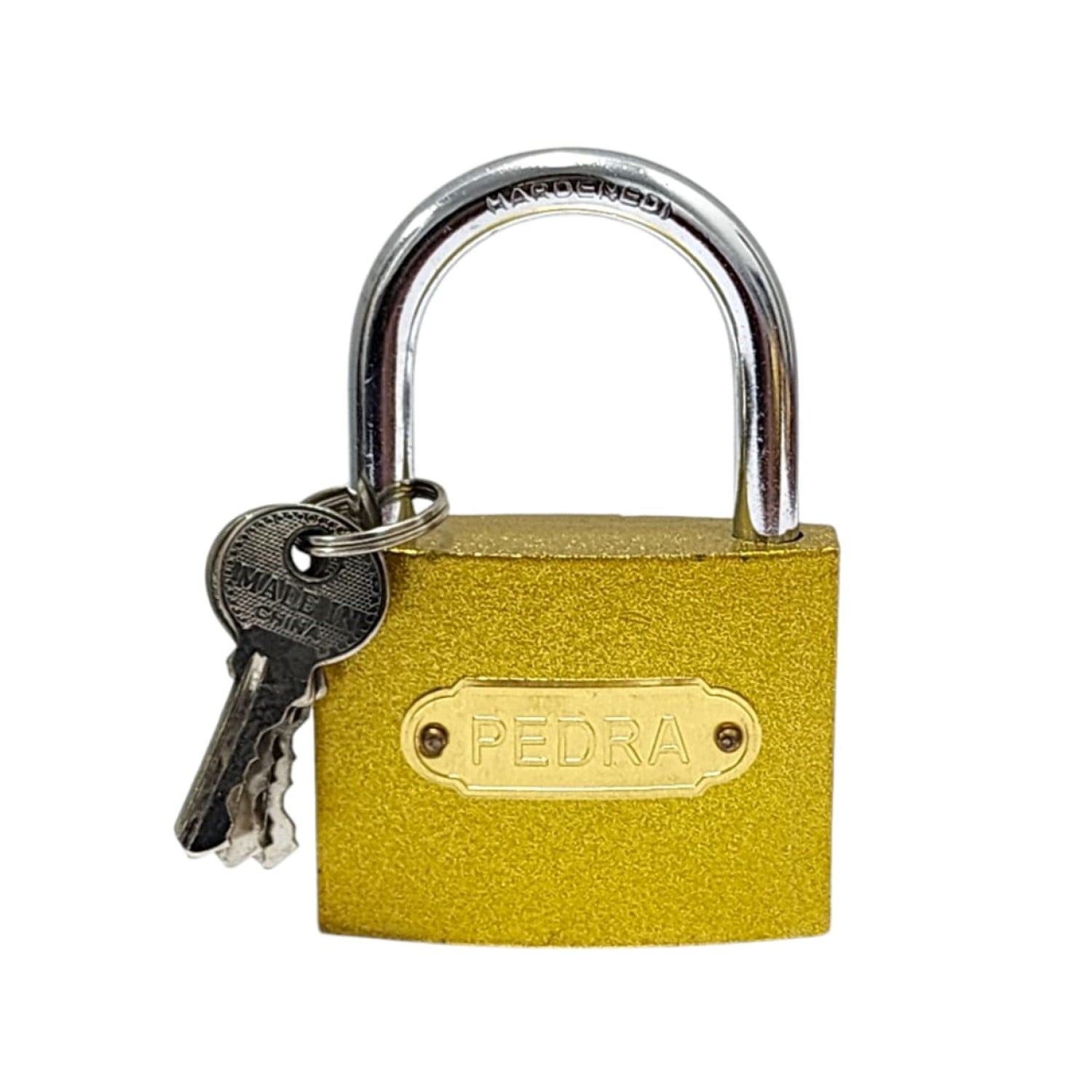 CANDADO SEGURIDAD DBG1518 DORADO PEDRA 63MM - 1