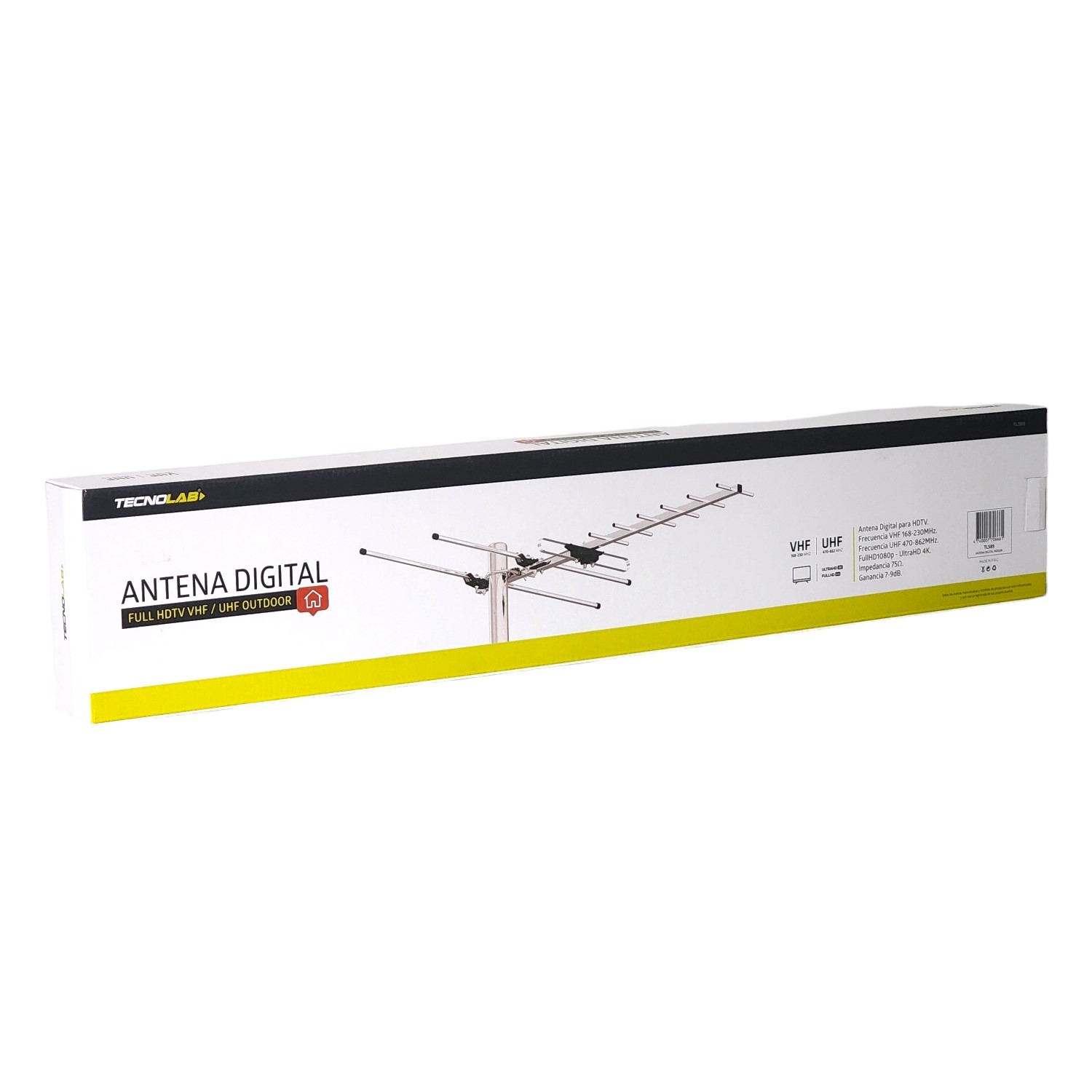ANTENA DIGITAL TECNOLAB PARA TV EXTERIOR 7-9 DB HDTV & 4K - 4