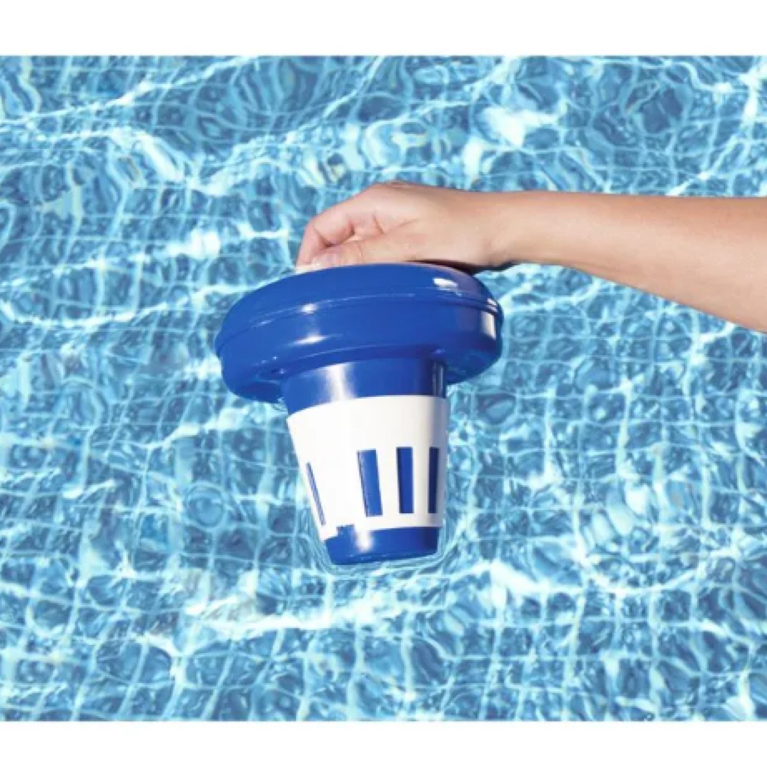 PORTA CLORO FLOTANTE FLOWCLEAR 16.5CM 58071 BESTWAY - 3