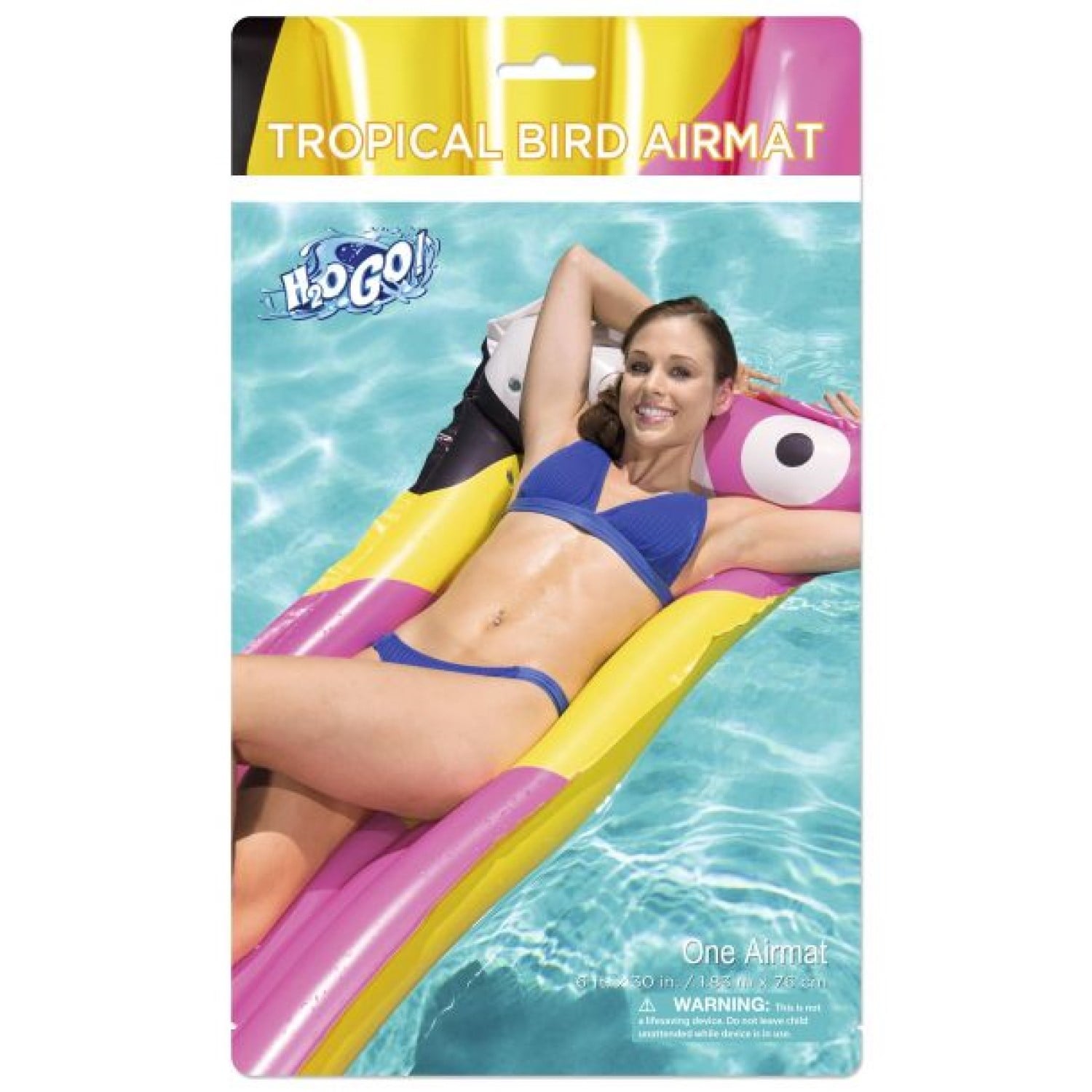 FLOTADOR BESTWAY 44021E COLCHONETA INFLABLE 1.83MT ROSA - 4
