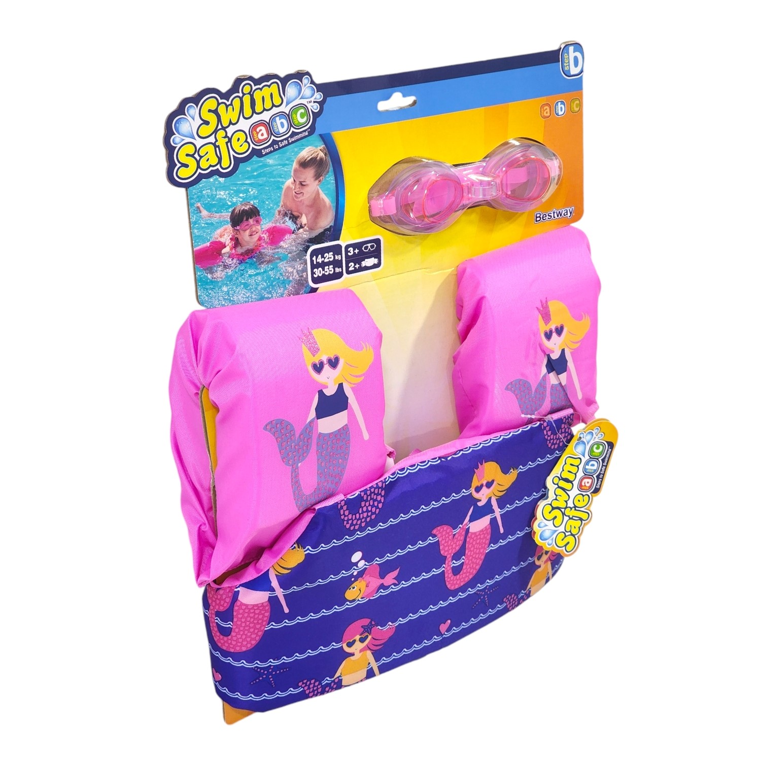 KIT FLOTADOR BESTWAY 32222 BRAZO + LENTES AGUA NIÑA - 5