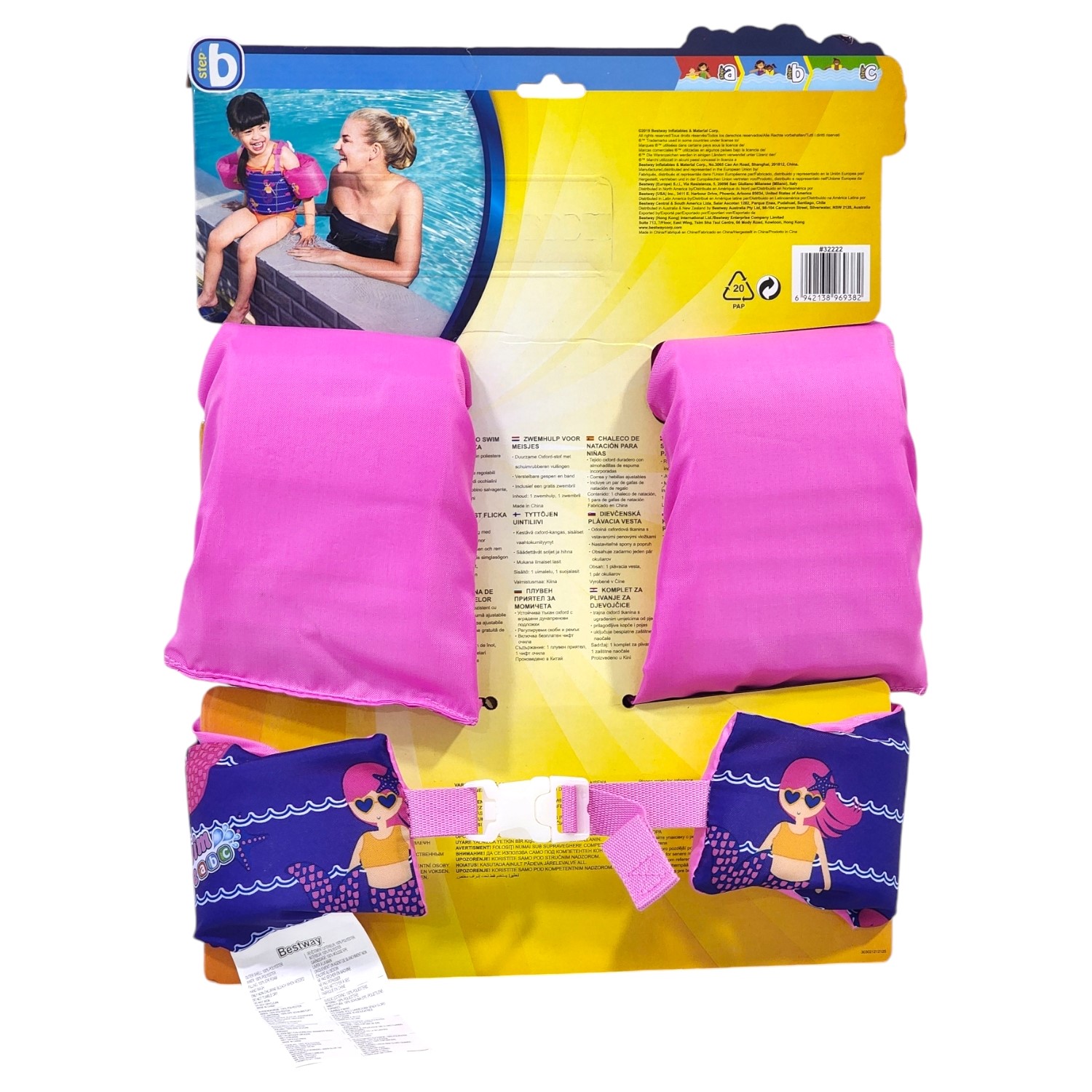 KIT FLOTADOR BESTWAY 32222 BRAZO + LENTES AGUA NIÑA - 6