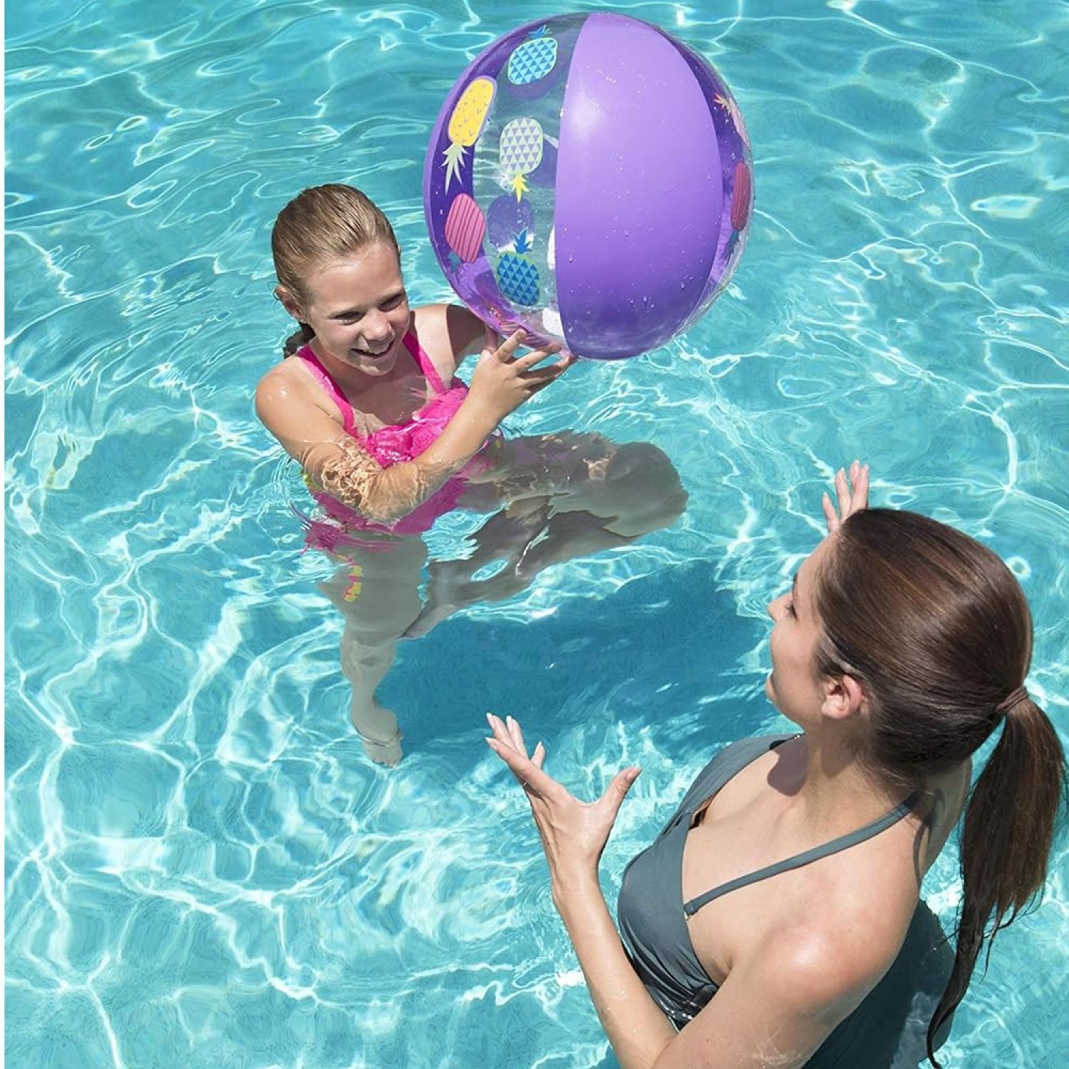 PELOTA INFLABLE BESTWAY 31036 PLAYA SPLASH 51 CM MORADA - 2