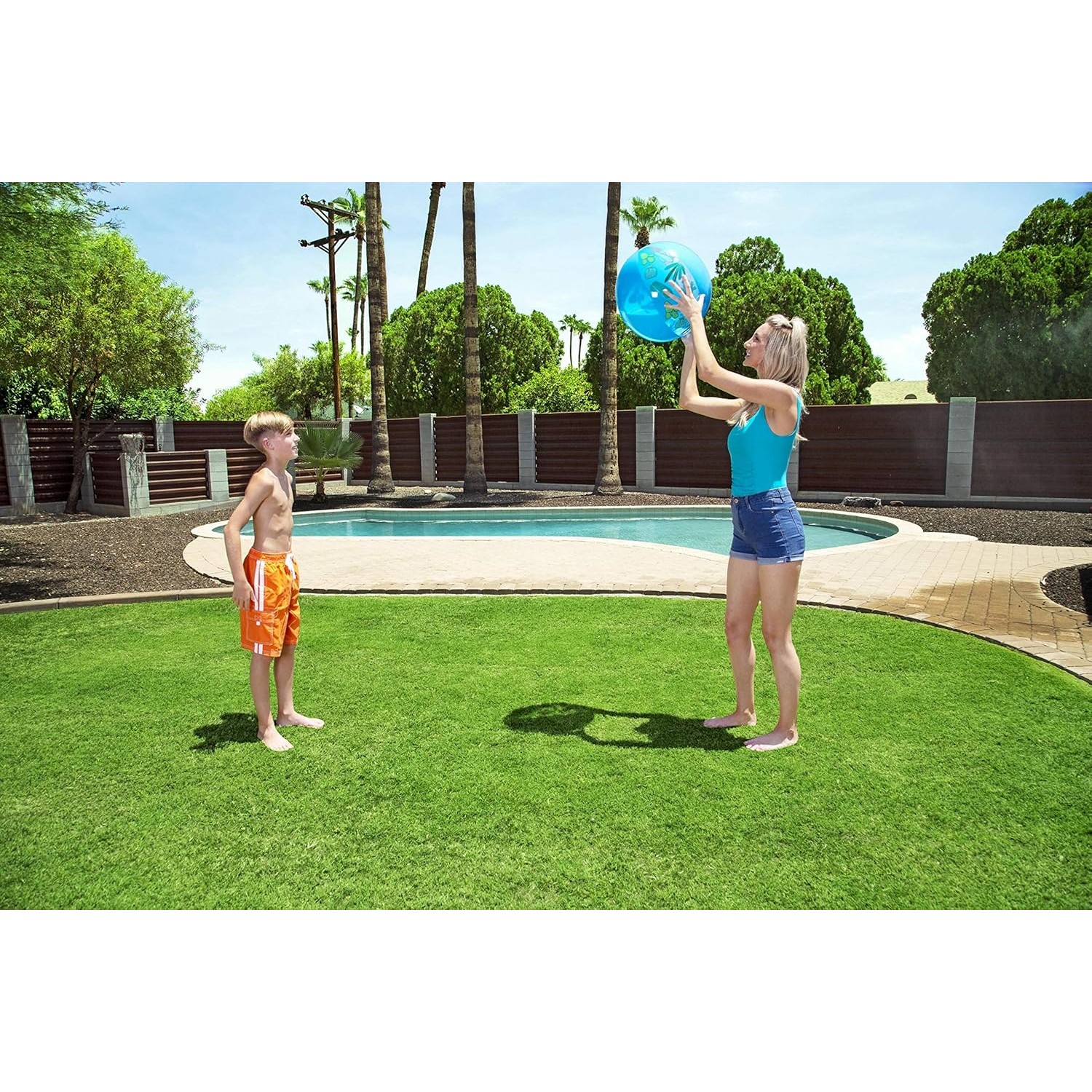 PELOTA INFLABLE BESTWAY PLAYA SPLASH 51 CM AZUL - 4