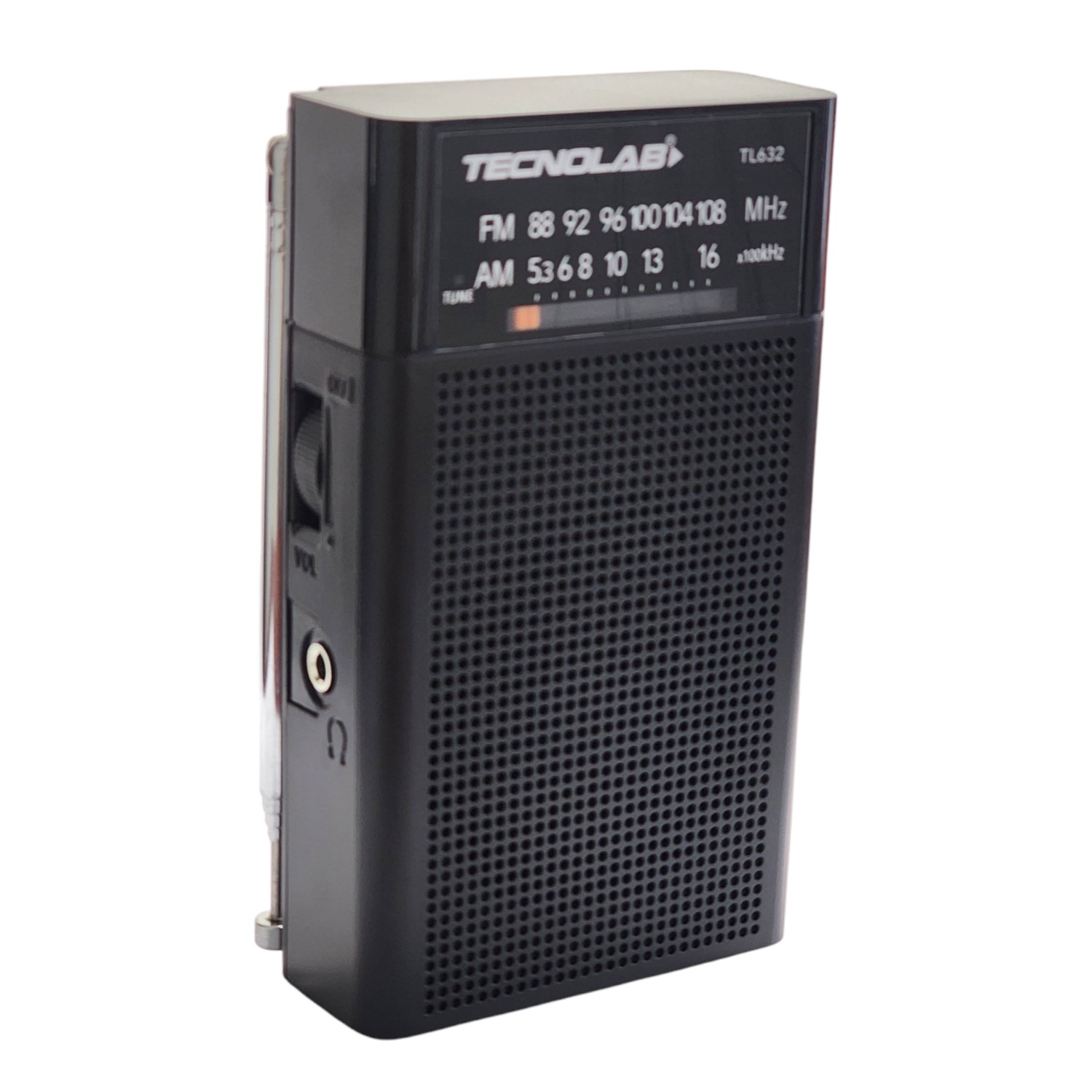 RADIO PORTÁTIL DE BOLSILLO BANDA AM/FM TECNOLAB TL632 - 1