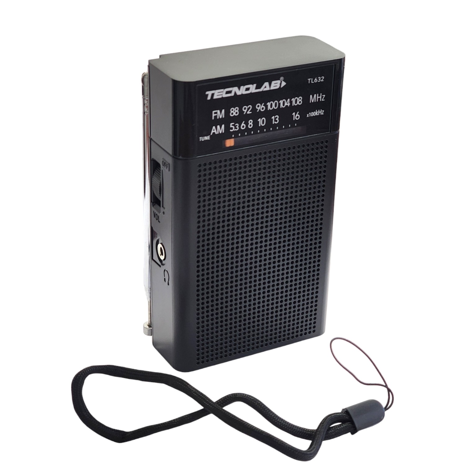 RADIO PORTÁTIL DE BOLSILLO BANDA AM/FM TECNOLAB TL632 - 7