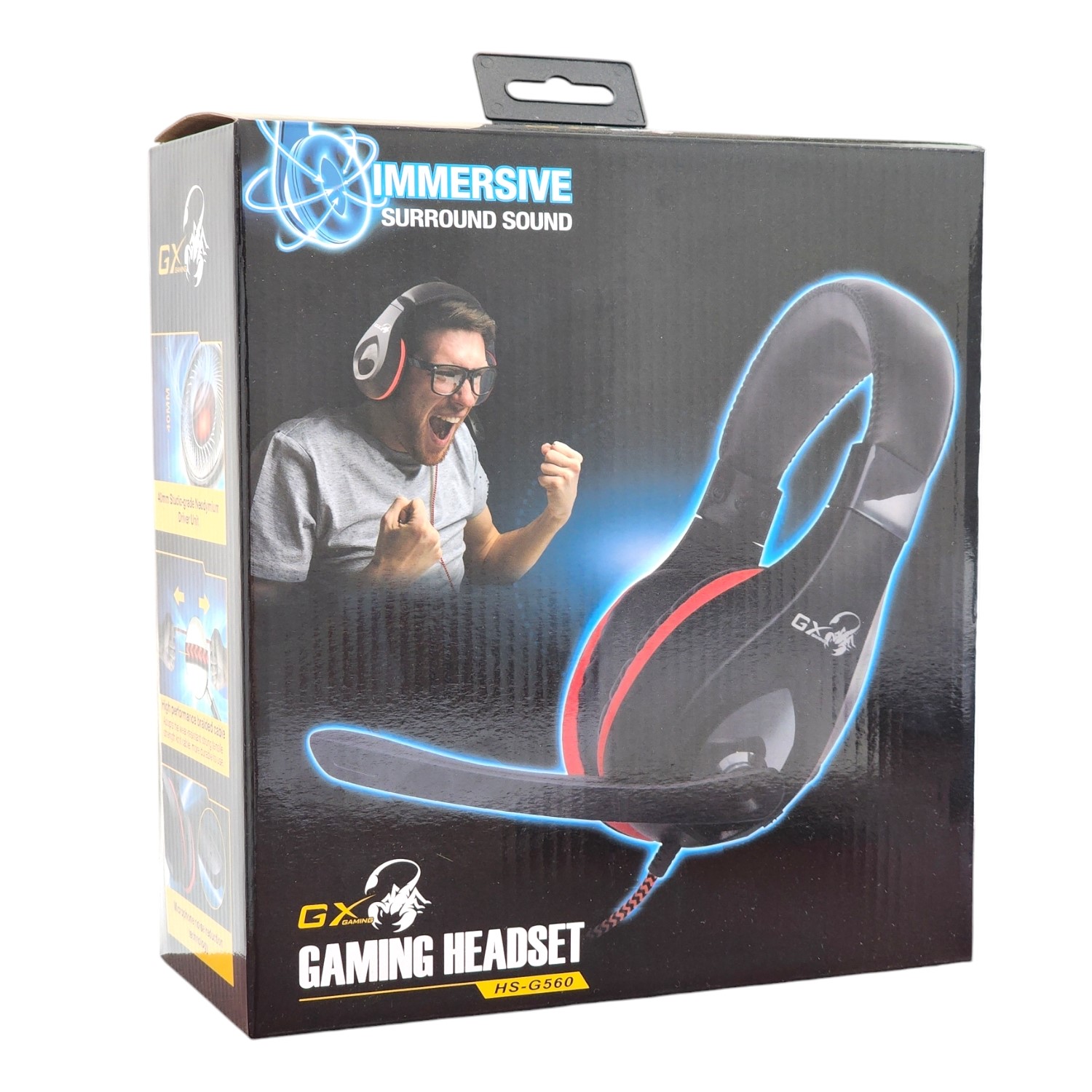 AUDÍFONOS GAMER CABLE 2MT JACK 3.5 HEADSET HS-G560 GENIUS - 7