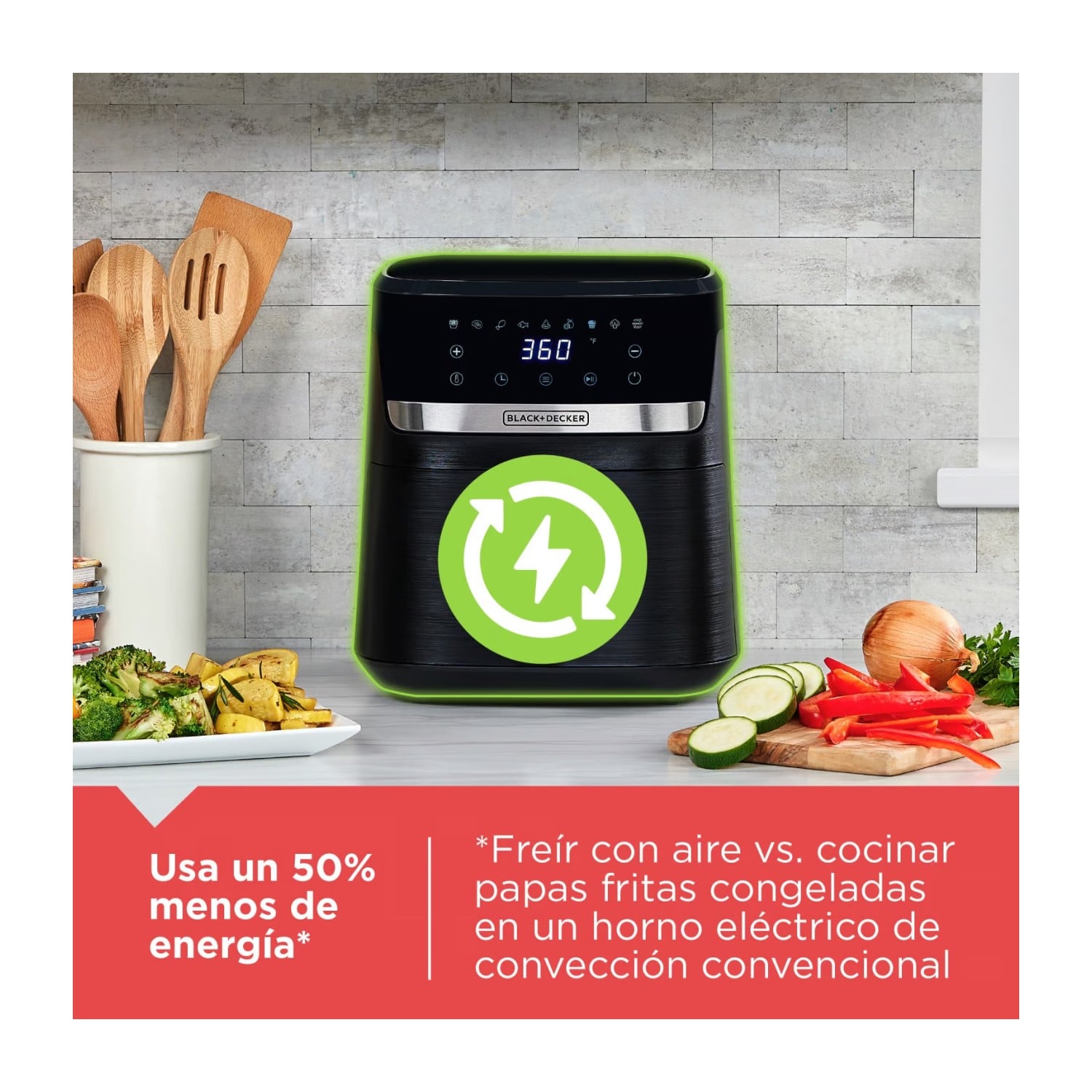 FREIDORA DE AIRE BLACK + DECKER PURIFRY DE 5.5L AFBD62-1BDCL - 7