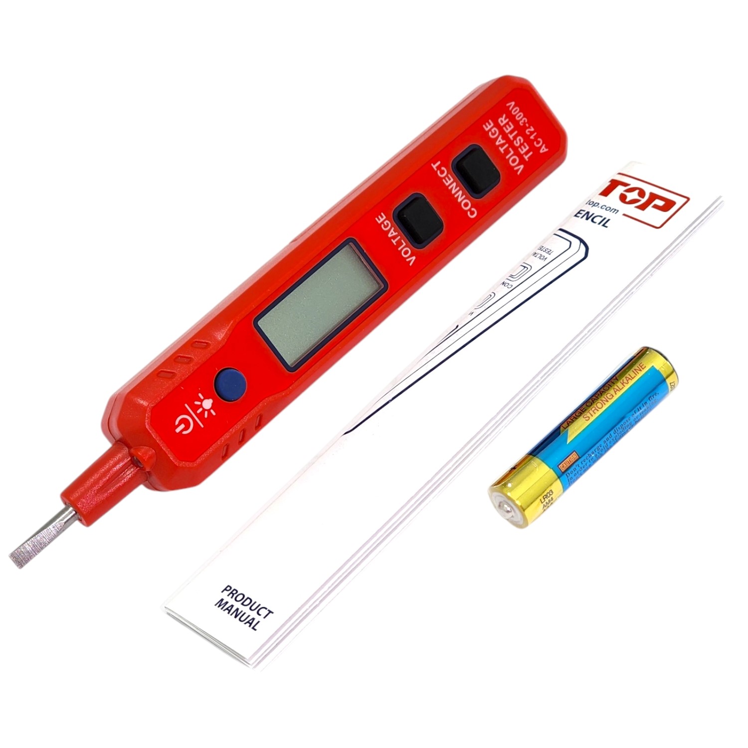 PROBADOR TESTER DIGITAL LAPIZ 12-300V EMTOP ETPL30021 - 6