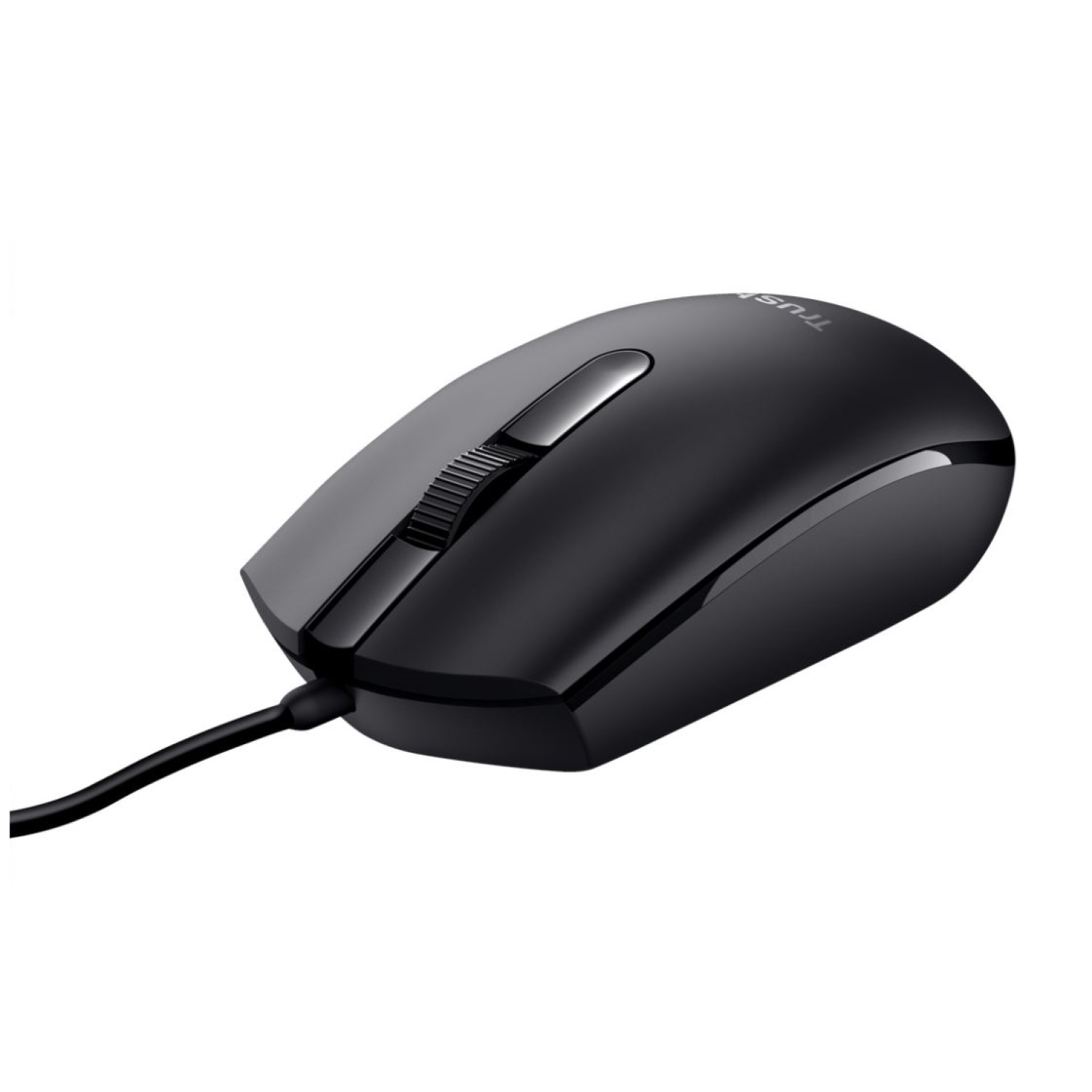 MOUSE ÓPTICO CON CABLE USB AMBIDIESTRO BASI TRUST NEGRO - 3