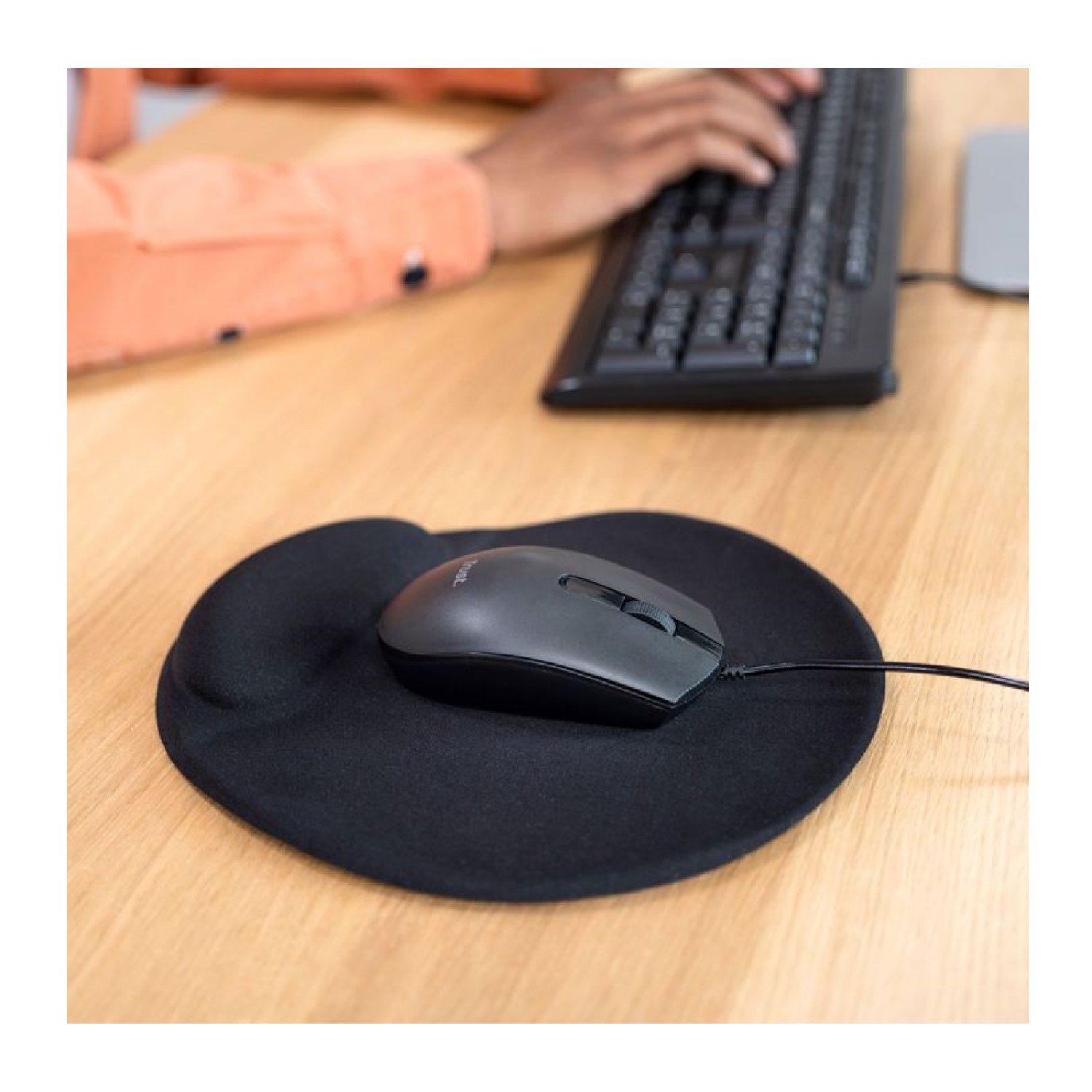 MOUSE ÓPTICO CON CABLE USB AMBIDIESTRO BASI TRUST NEGRO - 4