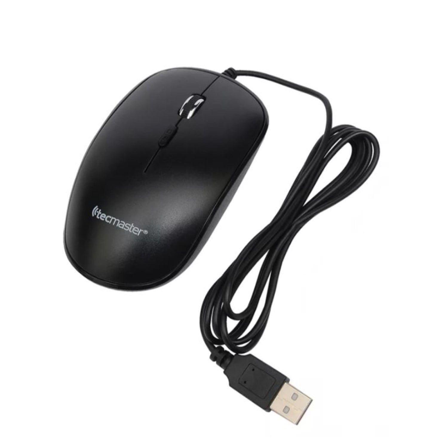MOUSE ÓPTICO CON CABLE USB 1600 DPI TECMASTER NEGRO - 4