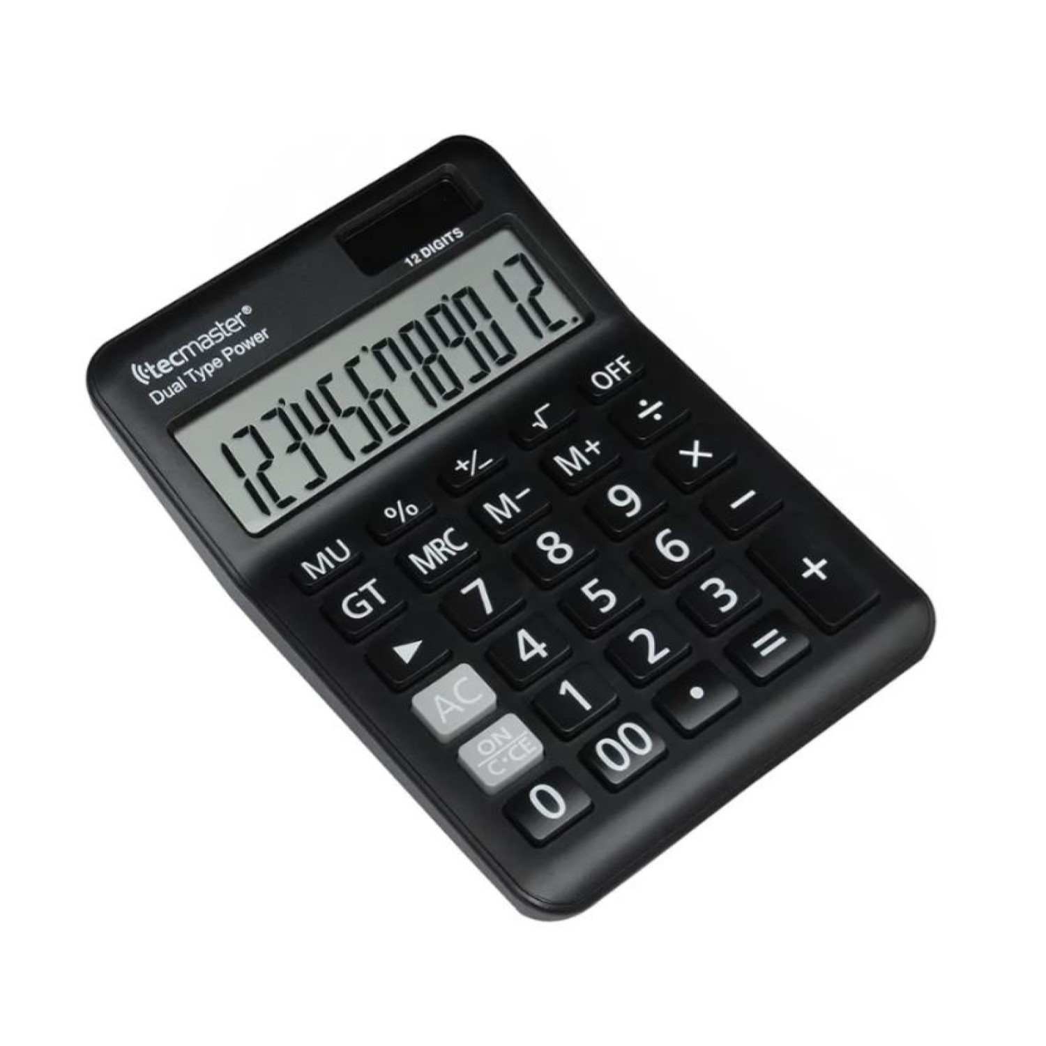 CALCULADORA CON PANEL SOLAR 12 DÍGITOS TECMASTER TM100558 - 2