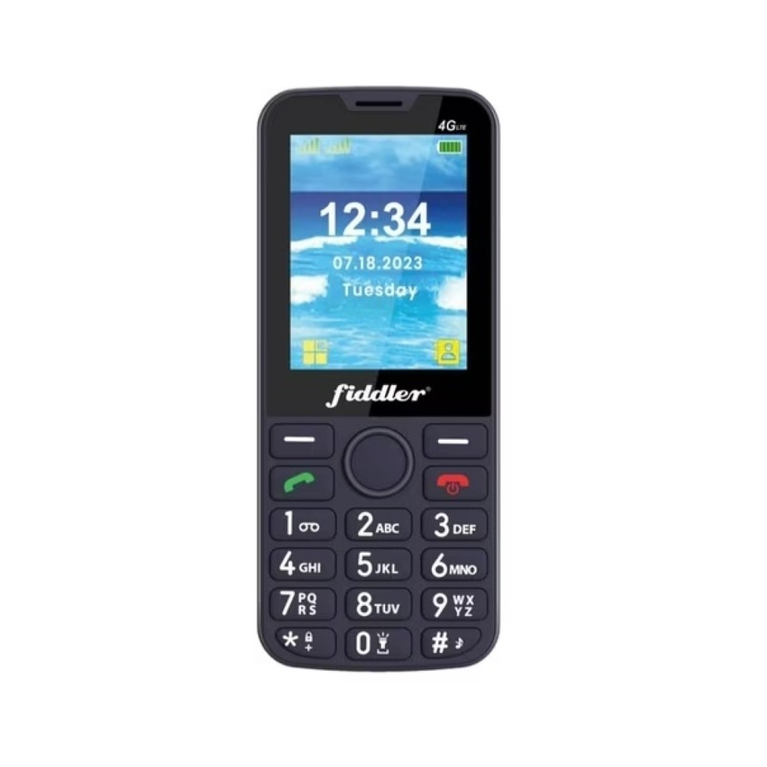 TELÉFONO CELULAR SENIOR FIDDLER D117 4G NEGRO - 1