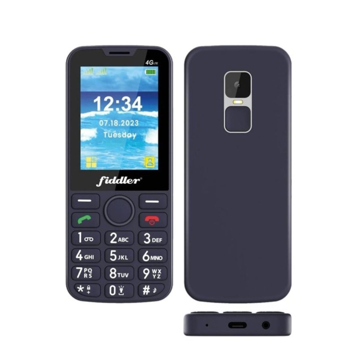 TELÉFONO CELULAR SENIOR FIDDLER D117 4G NEGRO - 4