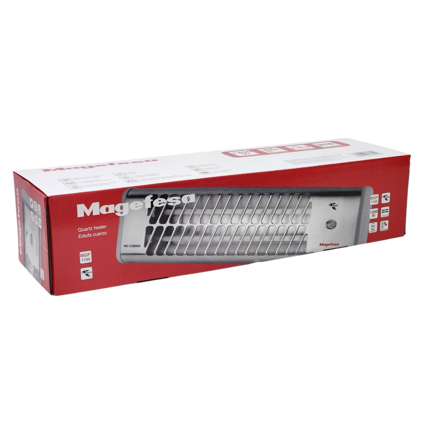 ESTUFA CALEFACTOR QUARZO MAGEFESA 1200W FENIX MGF1740 - 6