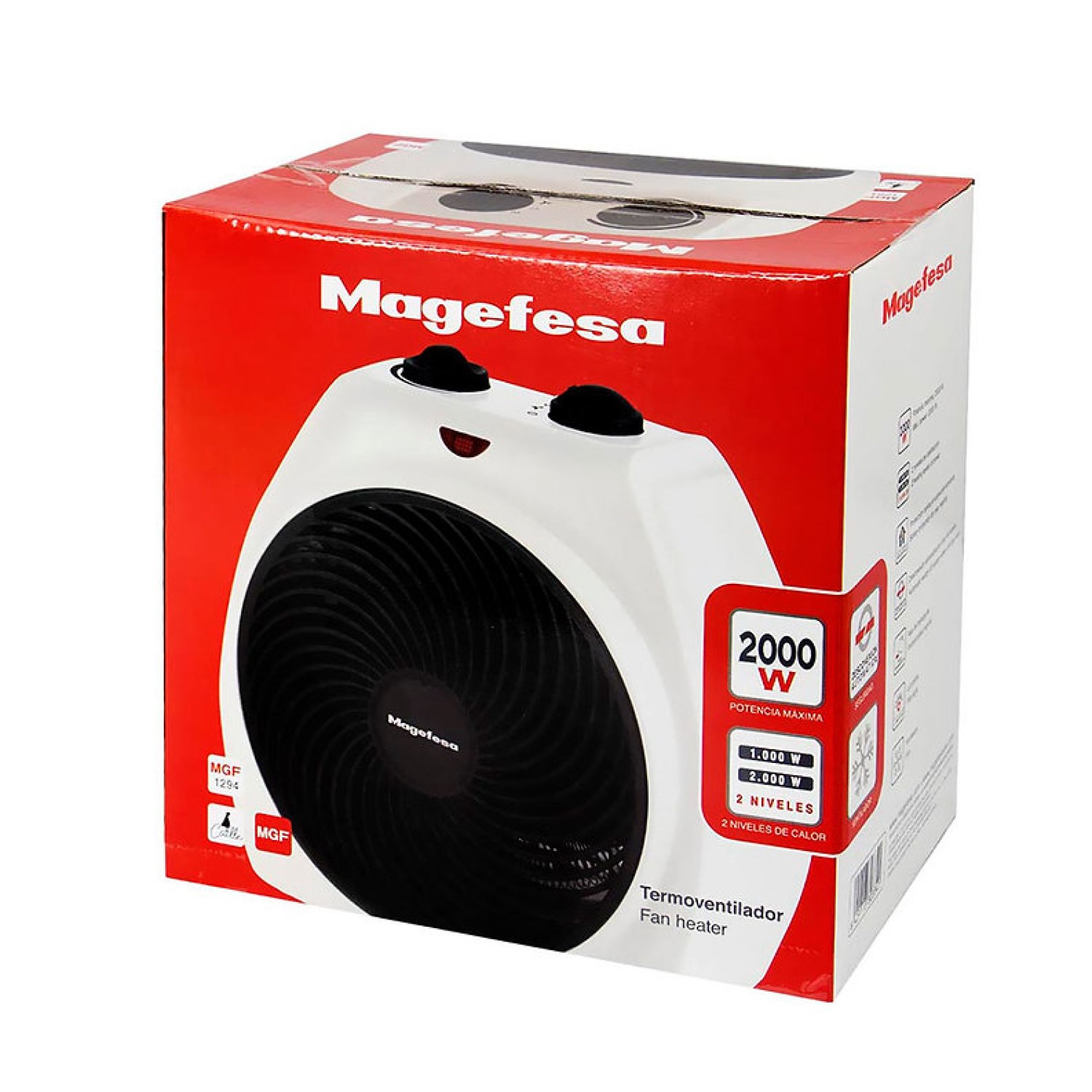 TERMOVENTILADOR CAILLE MGF1294 2000W MAGEFESA EN COLOR BLANCO - 6