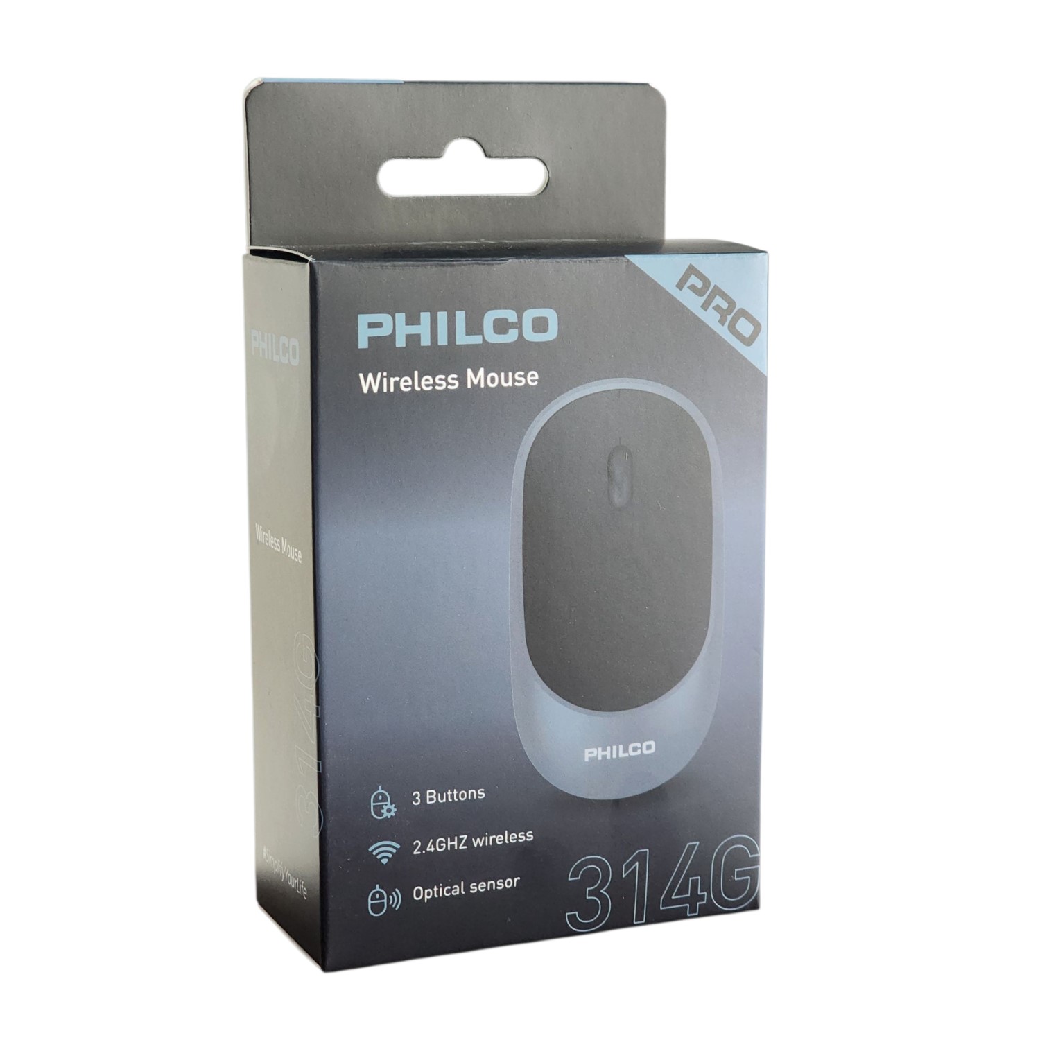 MOUSE INALÁMBRICO PHILCO PRO 2.4G GRIS PPR7314G - 5