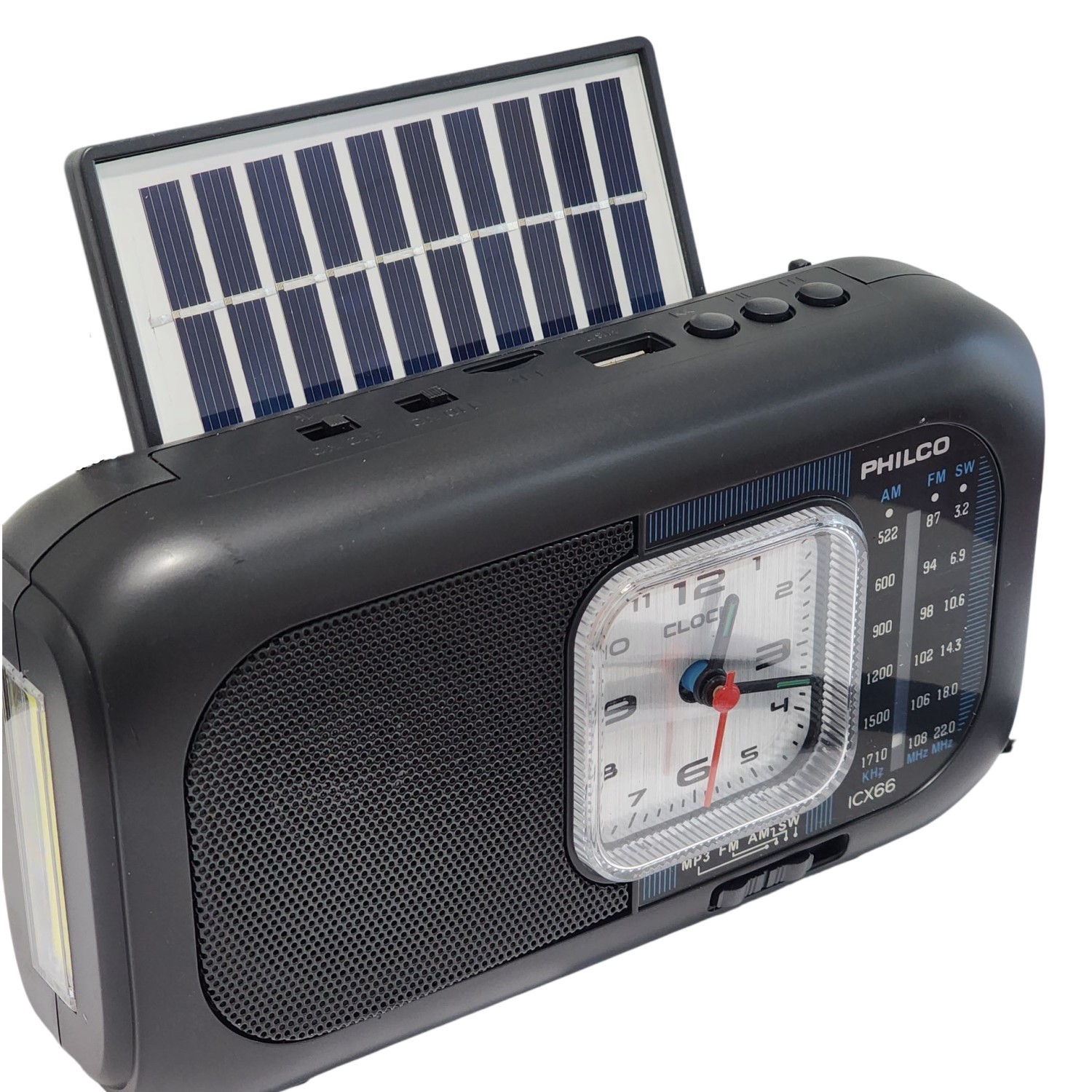 RADIO PORTÁTIL RECARGABLE CON PANEL SOLAR BT PLCICX66 PHILCO - 2