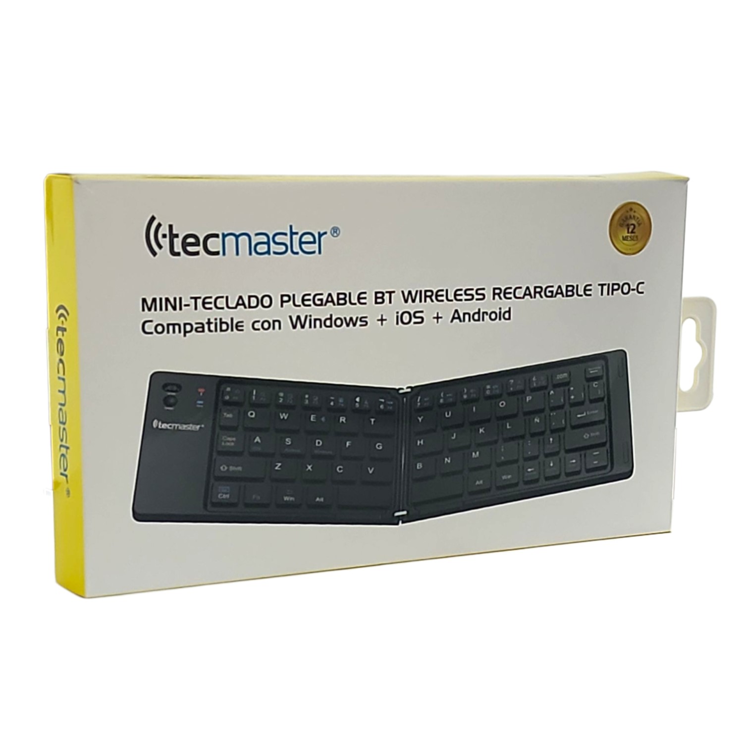 MINI-TECLADO PLEGABLE BT RECARGABLE TIPO-C TECMASTER - 8