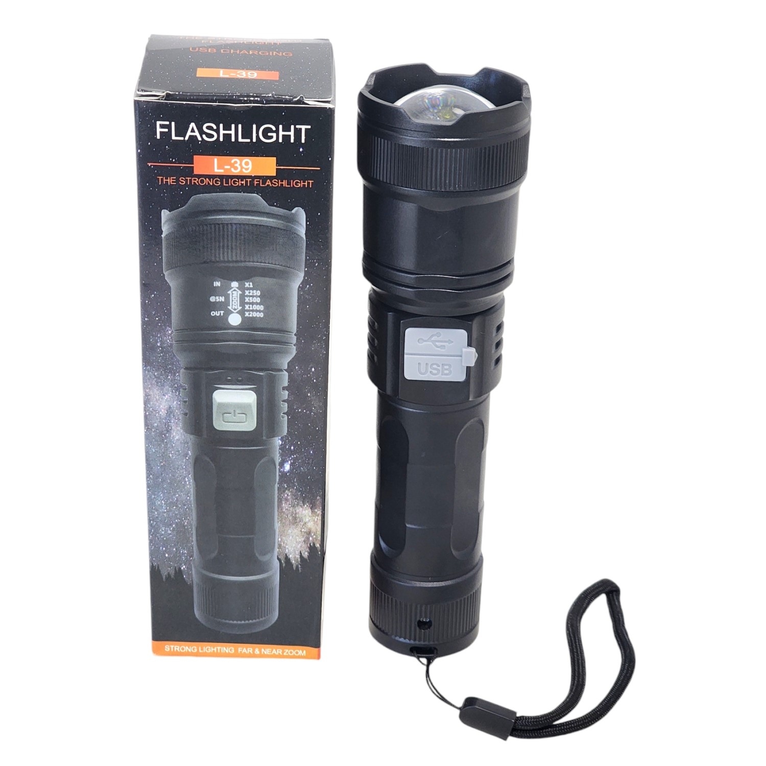 LINTERNA DE MANO LED CON ZOOM L-39 - 4