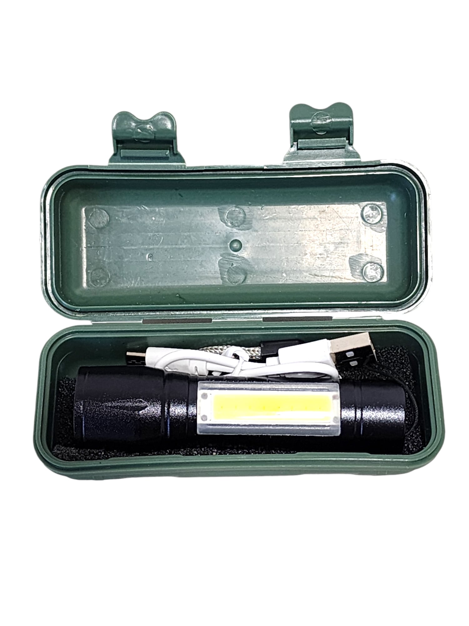 LINTERNA LED RECARGABLE  ZOOM COB + XPE PM401 - 5