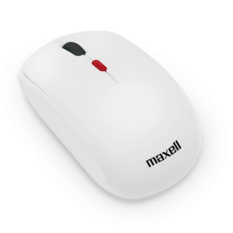 MOUSE INALAMBRICO ERGONOMICO 1600 DPI MOWL-100 MAXELL BLANCO - 2