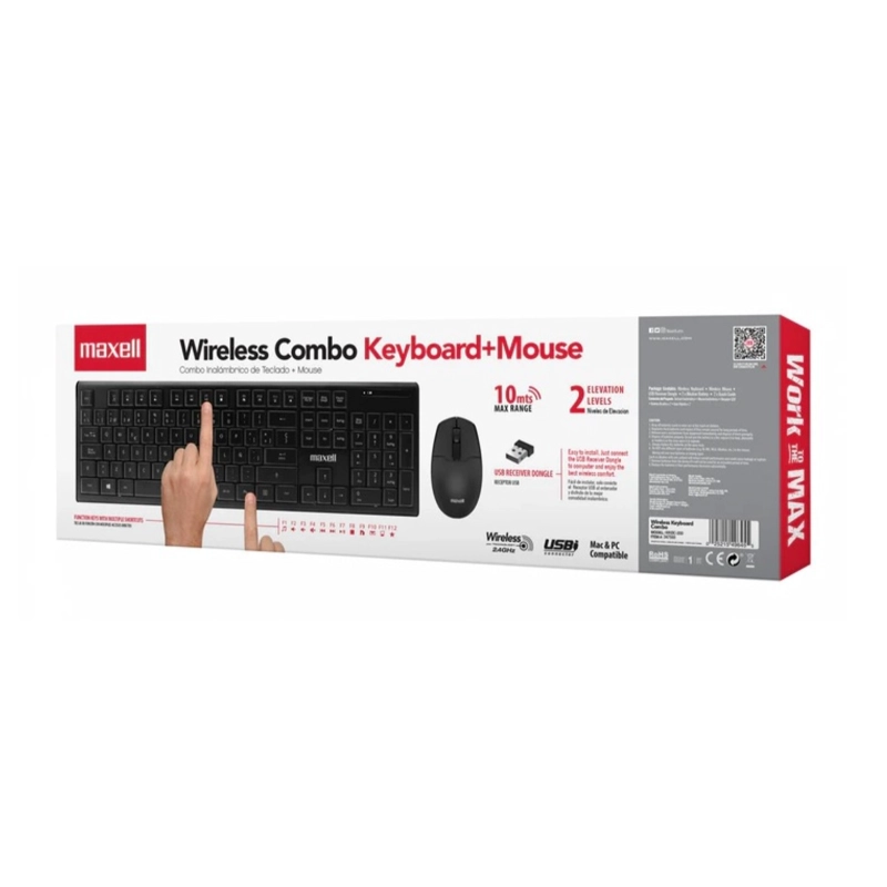 KIT COMBO TECLADO + MOUSE INALAMBRICO WKBC-200 MAXELL - 5