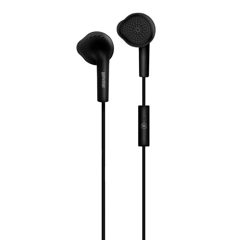 AUDIFONOS STEREO EARBUDS CON MIC EB-MIC 3.5MM MAXELL NEGRO - 2