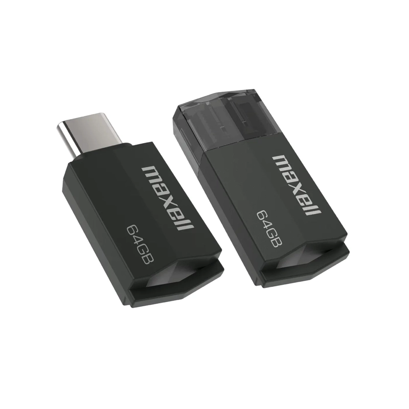 PENDRIVE MAXELL USBTC TIPO C 64GB 3.2 NEGRO - 3