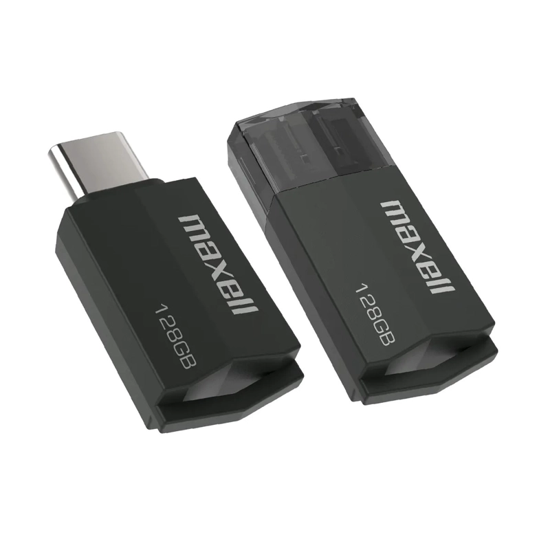 PENDRIVE MAXELL USBTC TIPO C 128GB 3.2 NEGRO - 3
