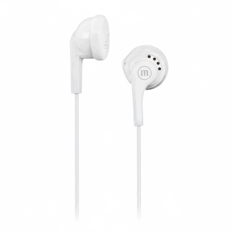 AUDIFONO STEREO BUDS MAXELL EB-95 JACK 3.5MM BLANCO - 2