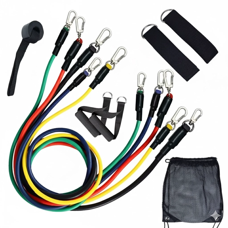 PACK 5 BANDAS ELASTICAS MULTICOLOR INFITNESS IN0010 150LB - 2