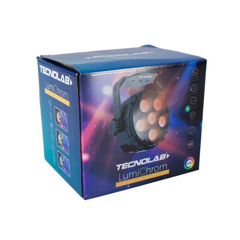 LUZ LED PORTATIL RGB CON PARLANTE BT TL770 TECNOLAB - 5