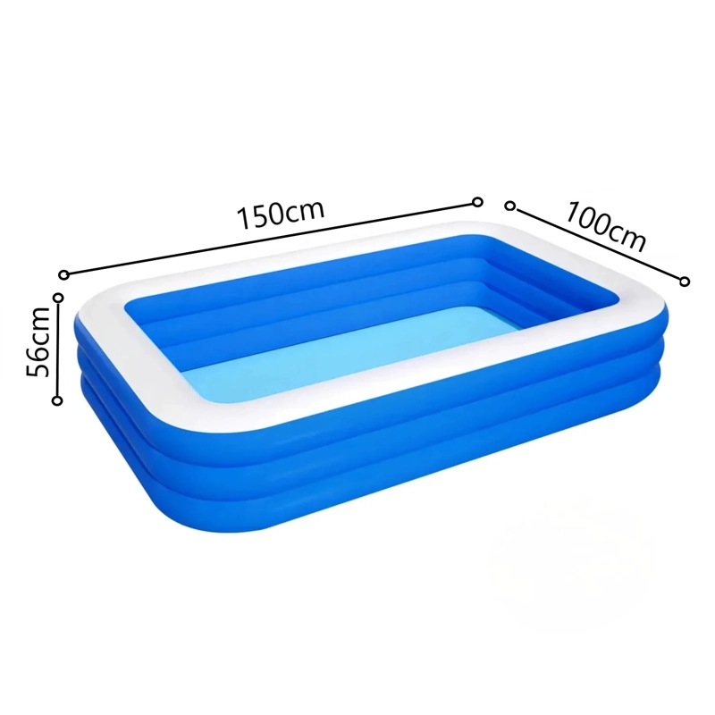 PISCINA INFLABLE RECTANGULAR 150CM DBG1726 DBLUE - 2