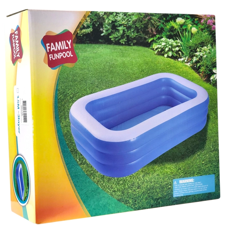 PISCINA INFLABLE RECTANGULAR 150CM DBG1726 DBLUE - 5