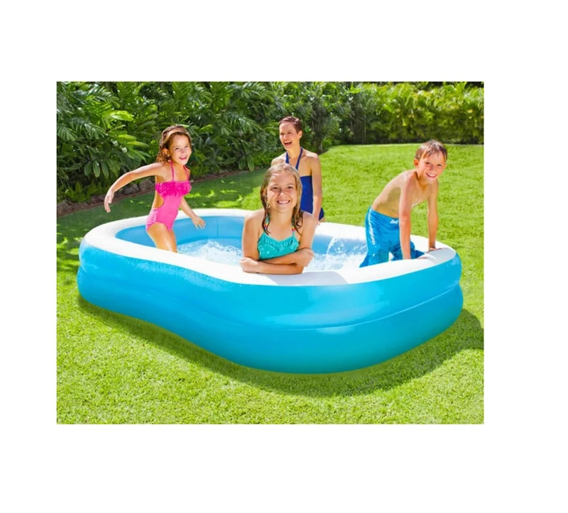 PISCINA INFLABLE RECTANGULAR 201CM 2 ANILLOS DBG1728 DBLUE - 2