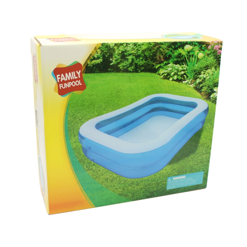 PISCINA INFLABLE RECTANGULAR 201CM 2 ANILLOS DBG1728 DBLUE - 3