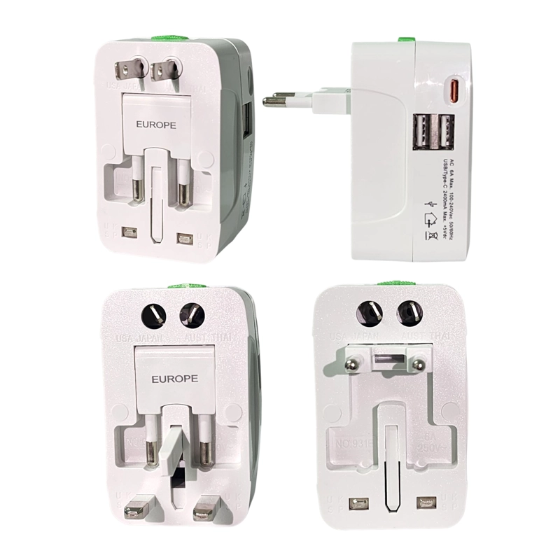 ADAPTADOR ENCHUFE UNIVERSAL VIAJE VOLTWORLD TL777 TECNOLAB - 2