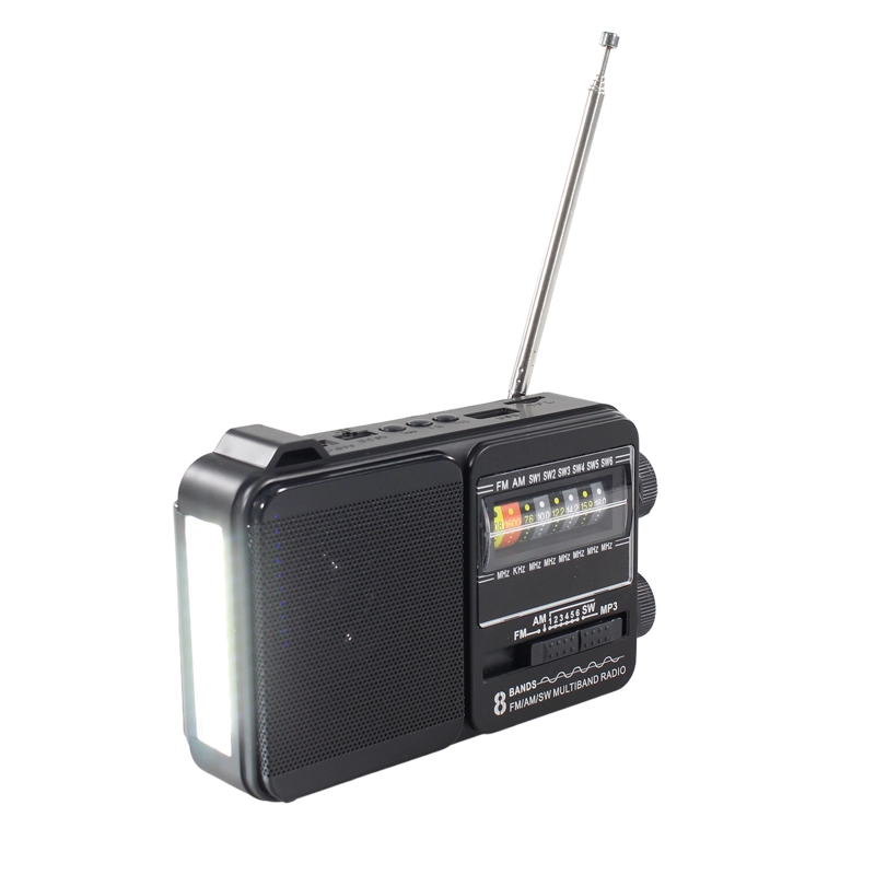RADIO PORTATIL SOLAR AM FM SW LED 15W TL653BK TECNOLAB NEGRO - 2