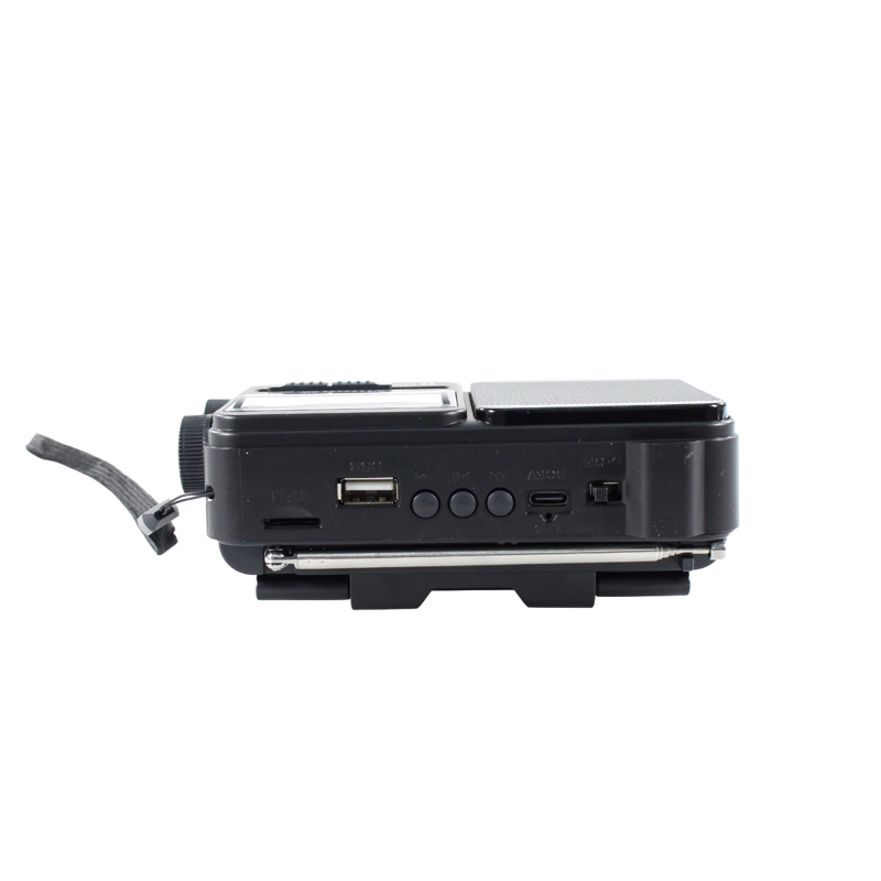 RADIO PORTATIL SOLAR AM FM SW LED 15W TL653BK TECNOLAB NEGRO - 4